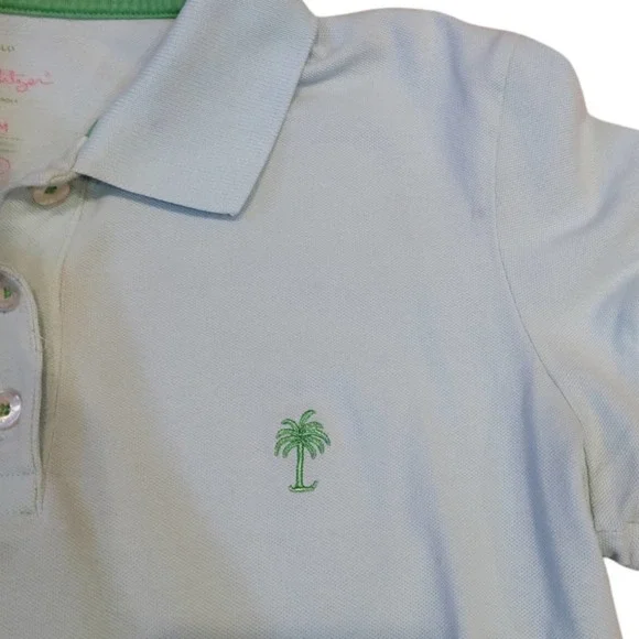 Lilly Pulitzer Short Sleeve Polo Shirt Size Medium - Picture 3 of 5